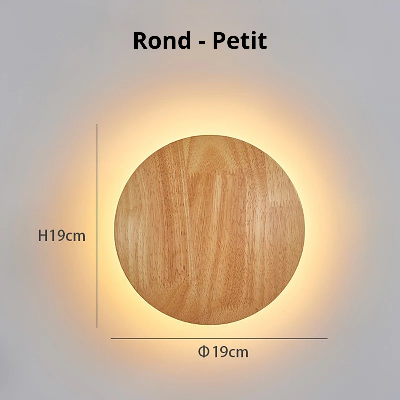 Applique murale en bois Rond Petit