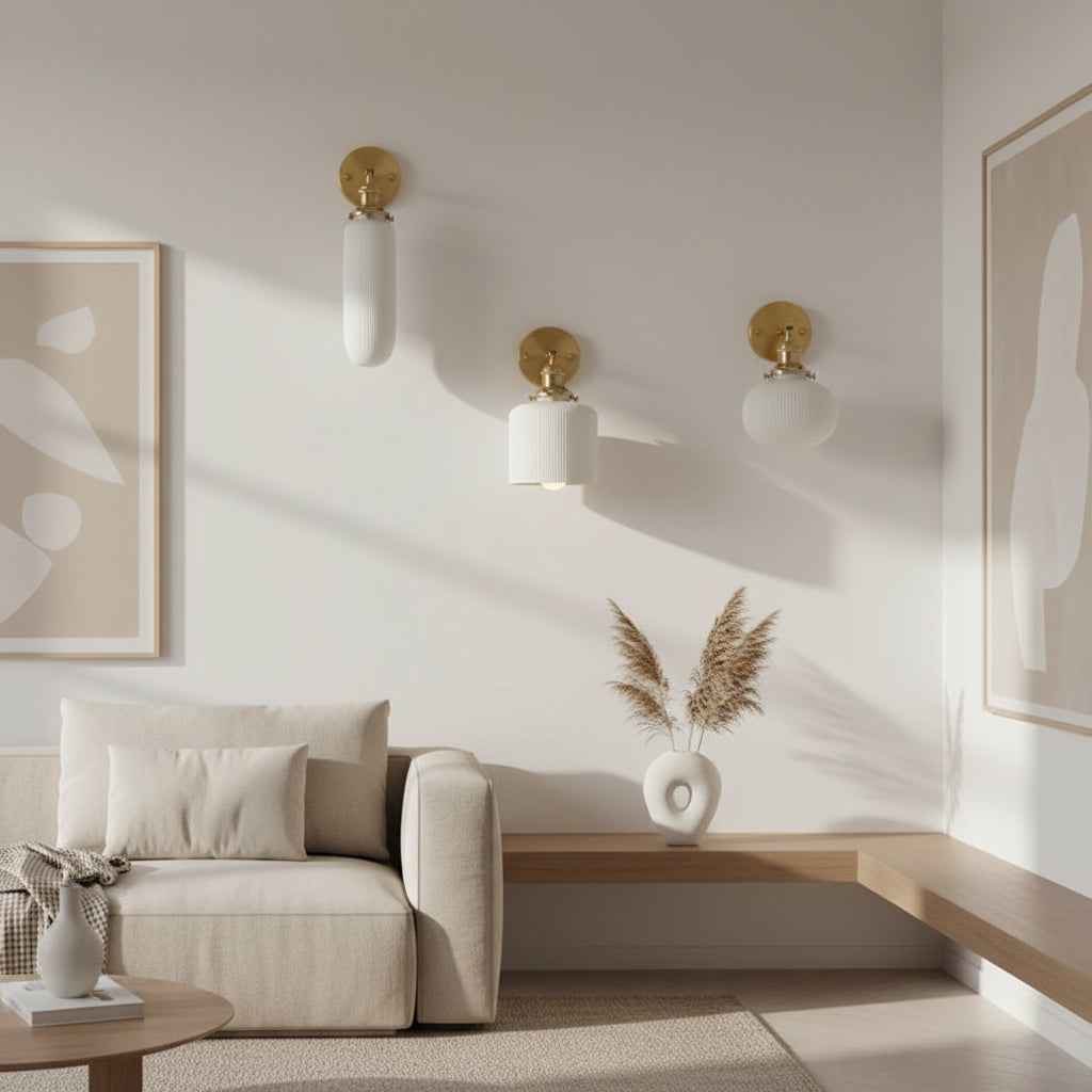 Applique murale en porcelaine