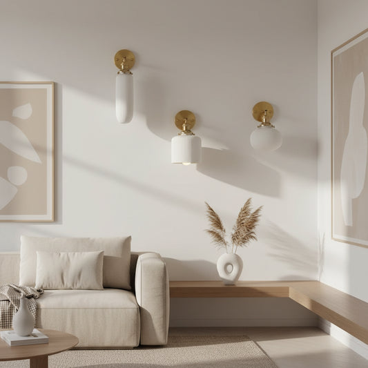 Applique murale en porcelaine