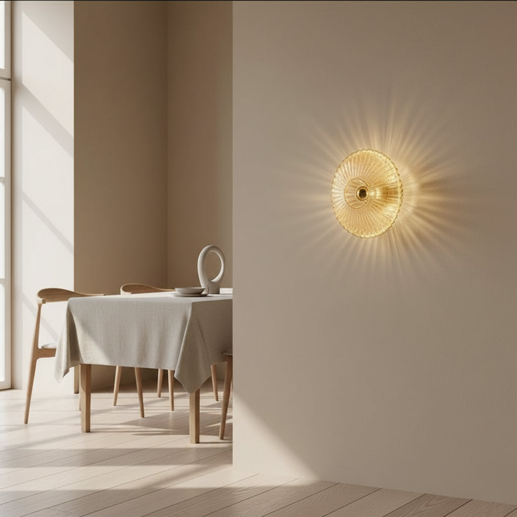 Applique murale en verre salle à manger