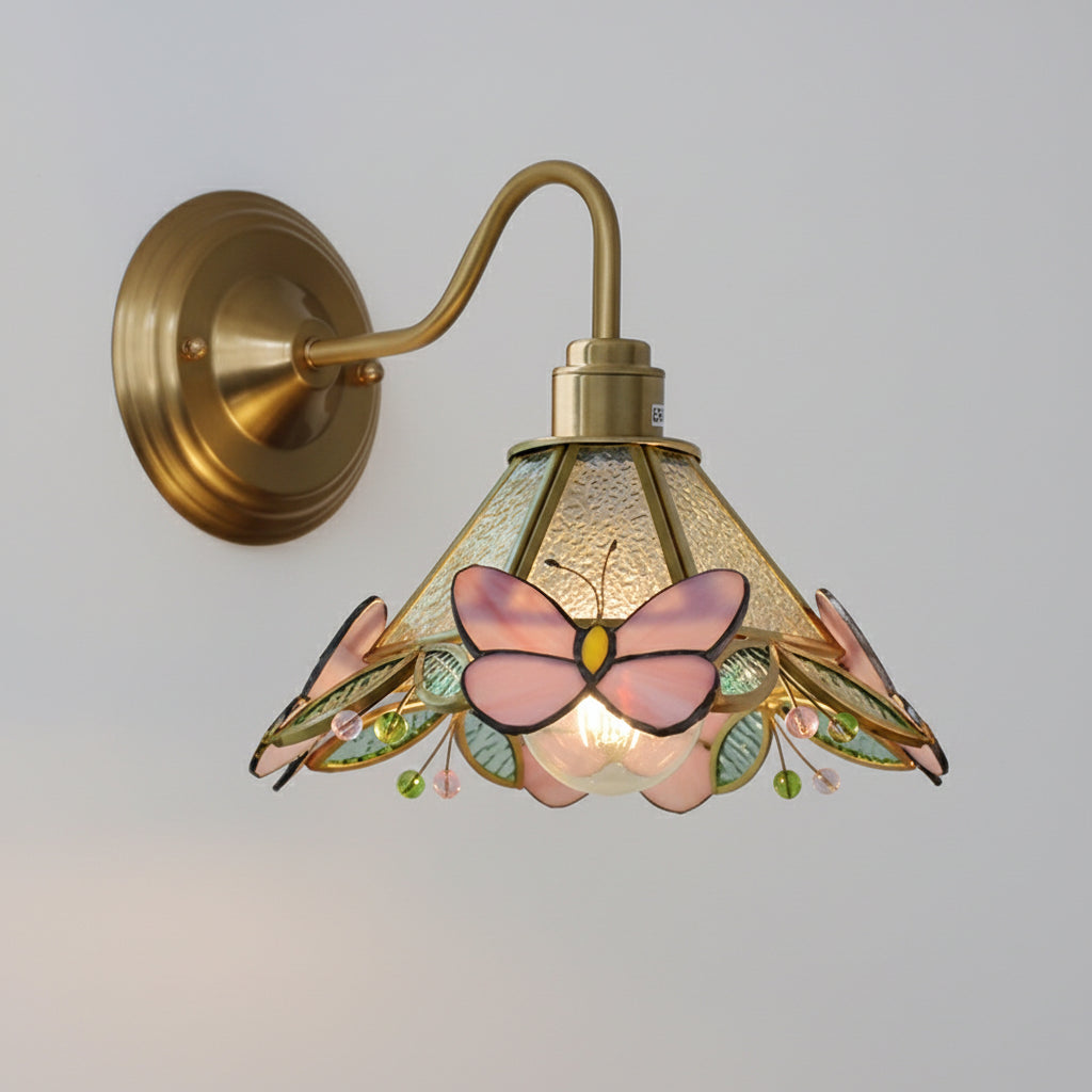 Applique murale en verre vintage B