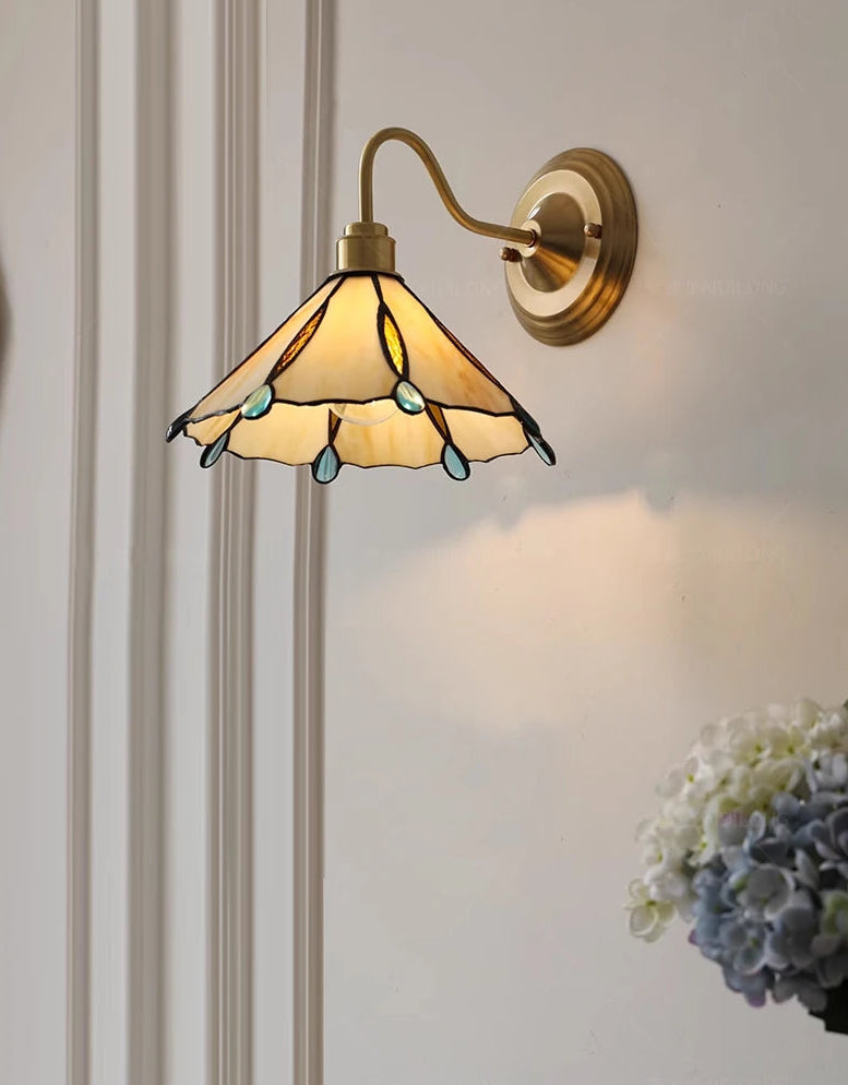 Applique murale en verre vintage K