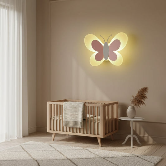 Applique murale enfance rose