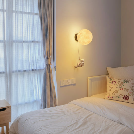 Applique murale enfant LED lune chambre