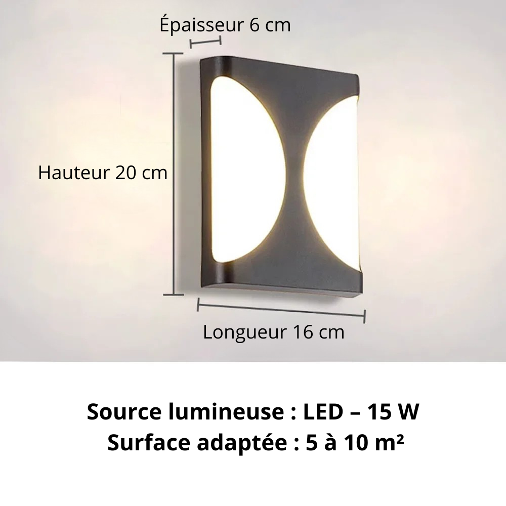 Applique murale extérieur design Choix A