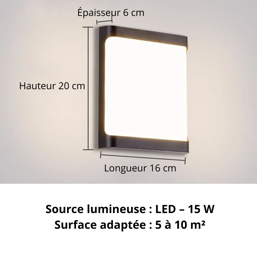 Applique murale extérieur design choix B