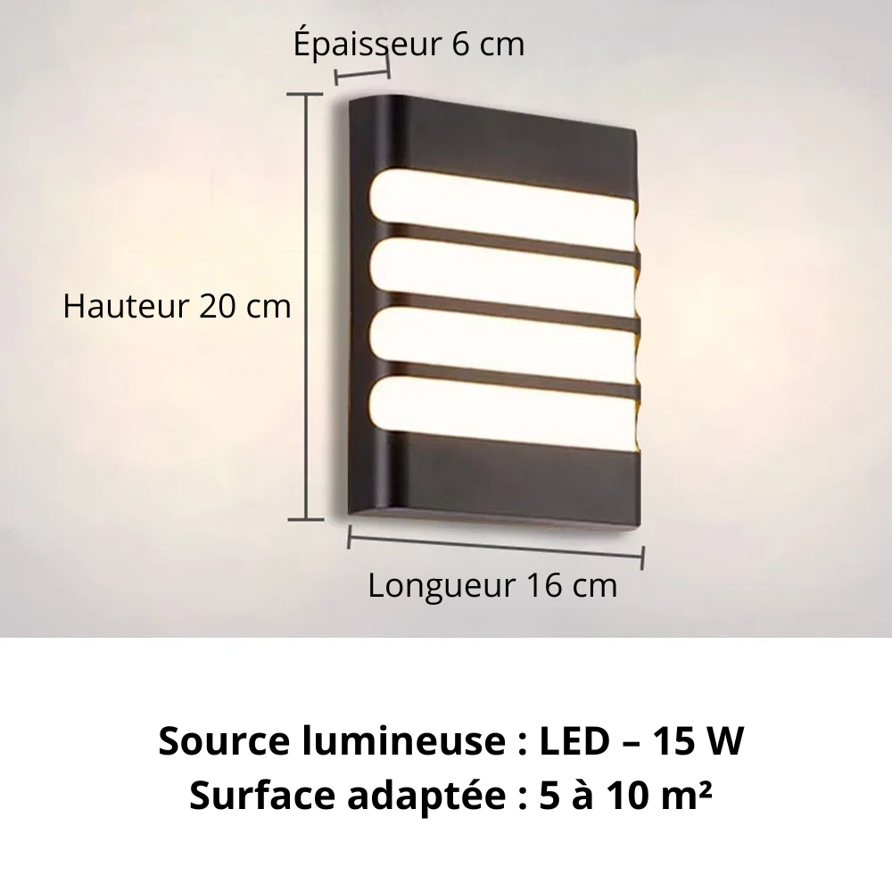 Applique murale extérieur design choix C