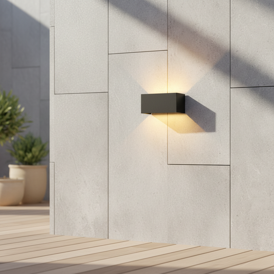 Applique murale extérieur étanche noir de jour