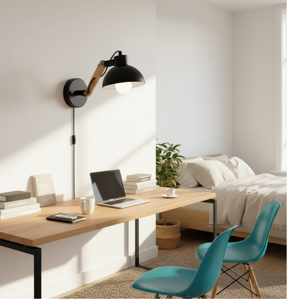 Applique murale filaire chambre bureau