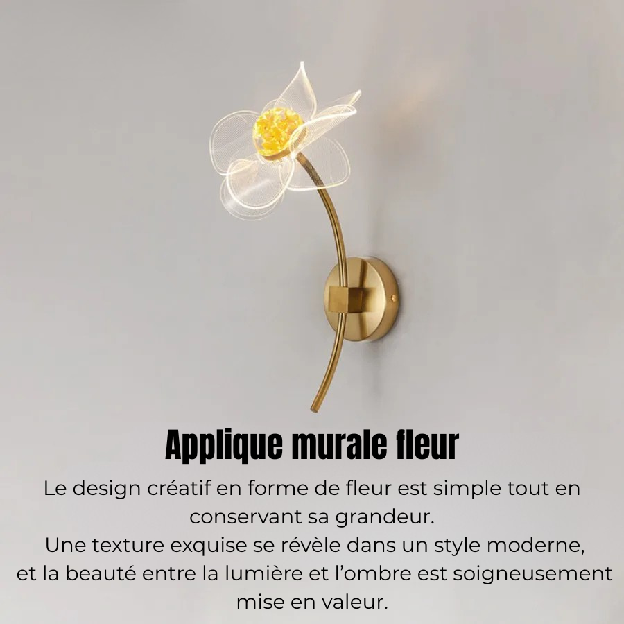 Applique murale fleur