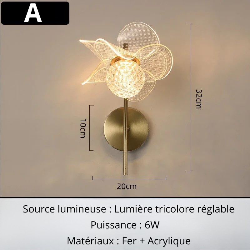 Applique murale fleur A