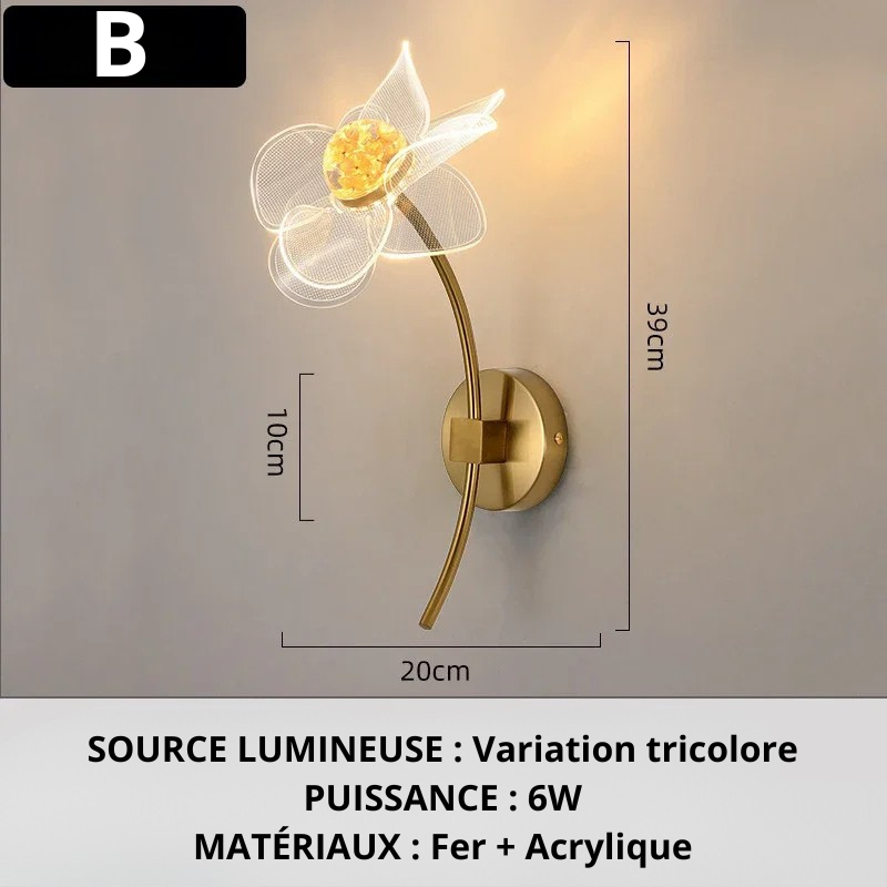 Applique murale fleur B