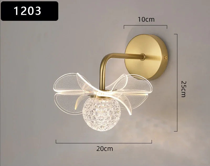 Applique murale fleur vintage 1203