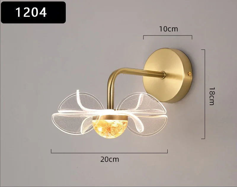 Applique murale fleur vintage 1204