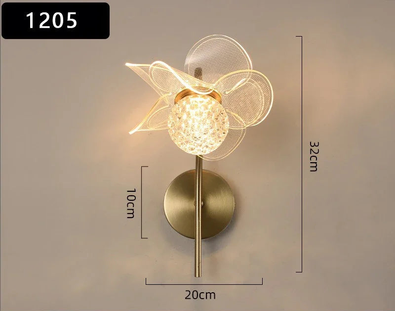 Applique murale fleur vintage 1205