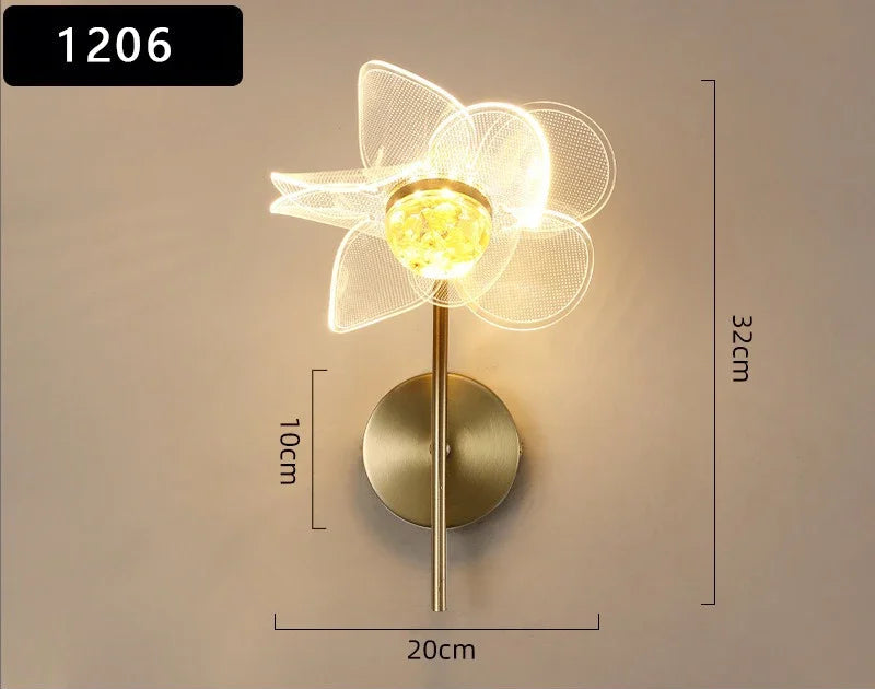 Applique murale fleur vintage 1206