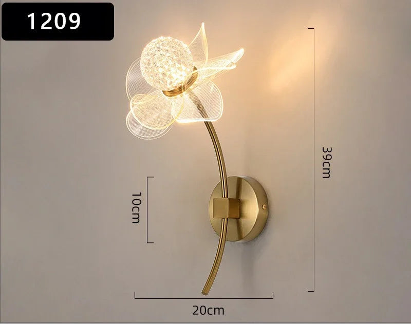 Applique murale fleur vintage 1209