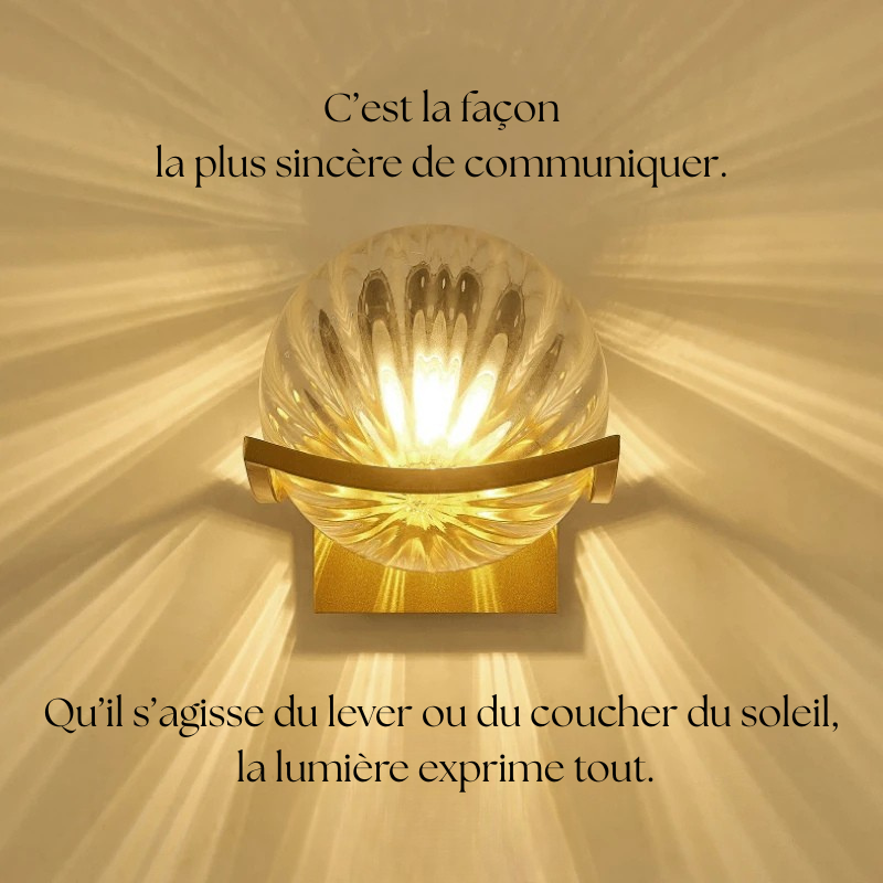 Applique murale globe