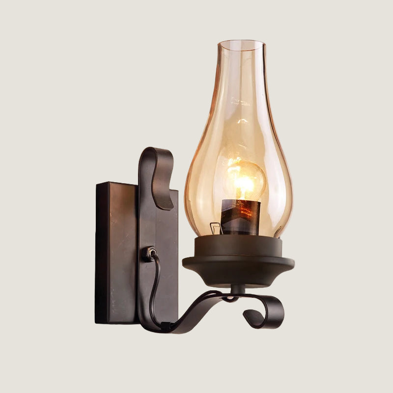 Applique murale industriel Noir