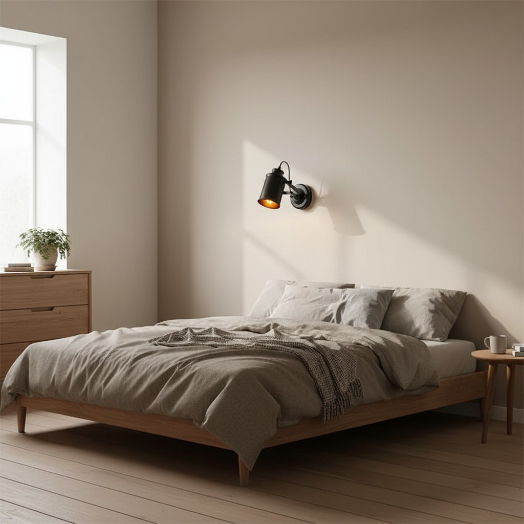 Applique murale industrielle chambre