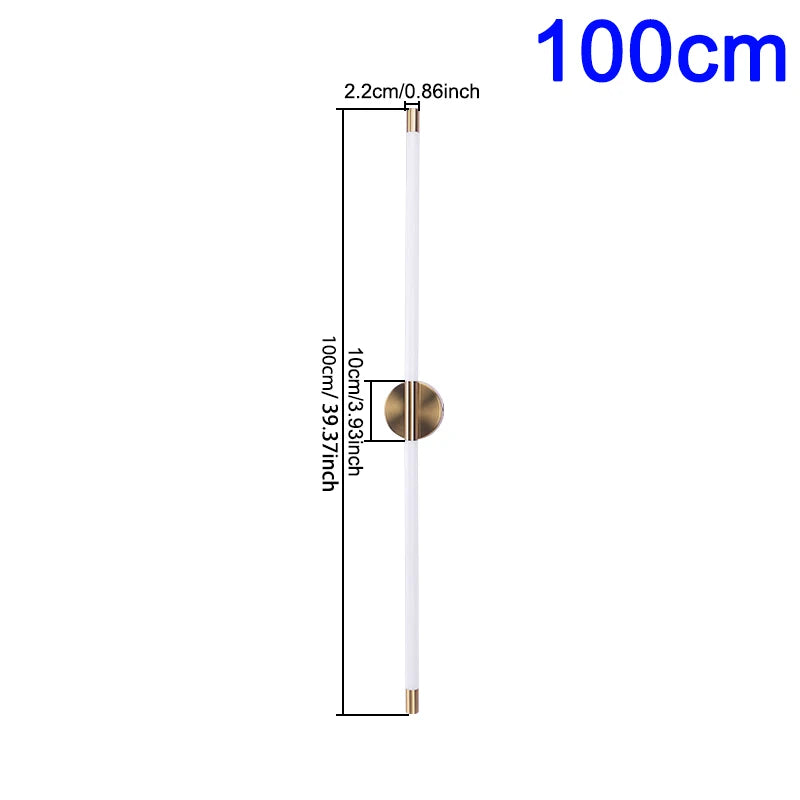 Applique murale linéaire 100 cm