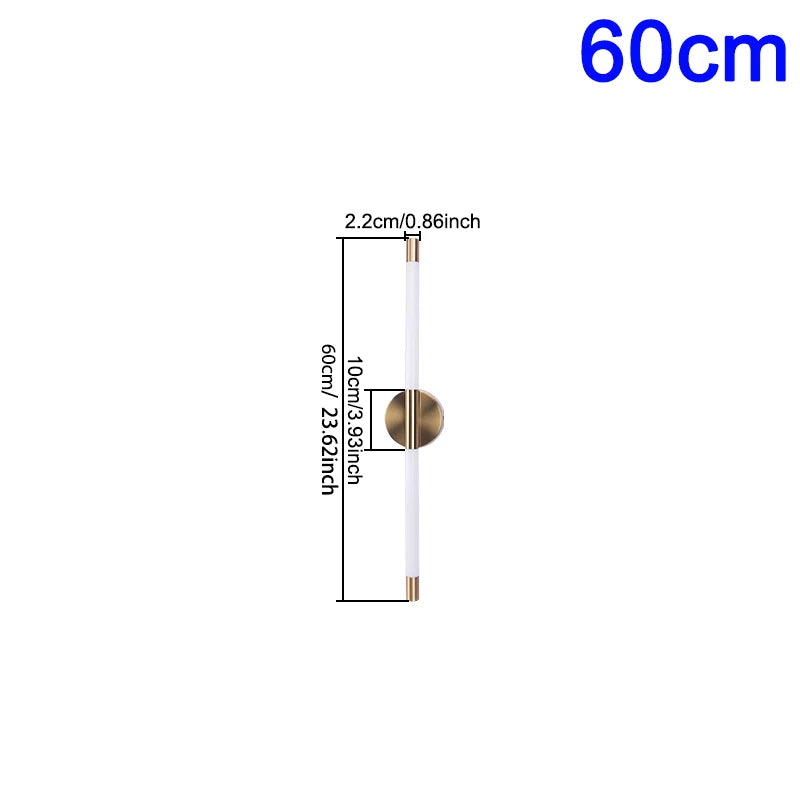 Applique murale linéaire 60 cm
