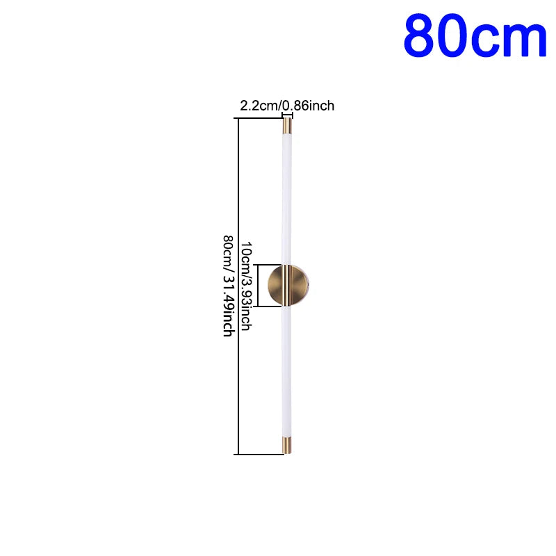 Applique murale linéaire 80 cm