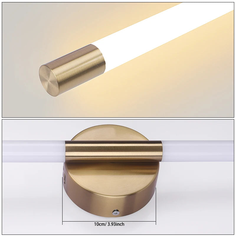 Applique murale linéaire finitions