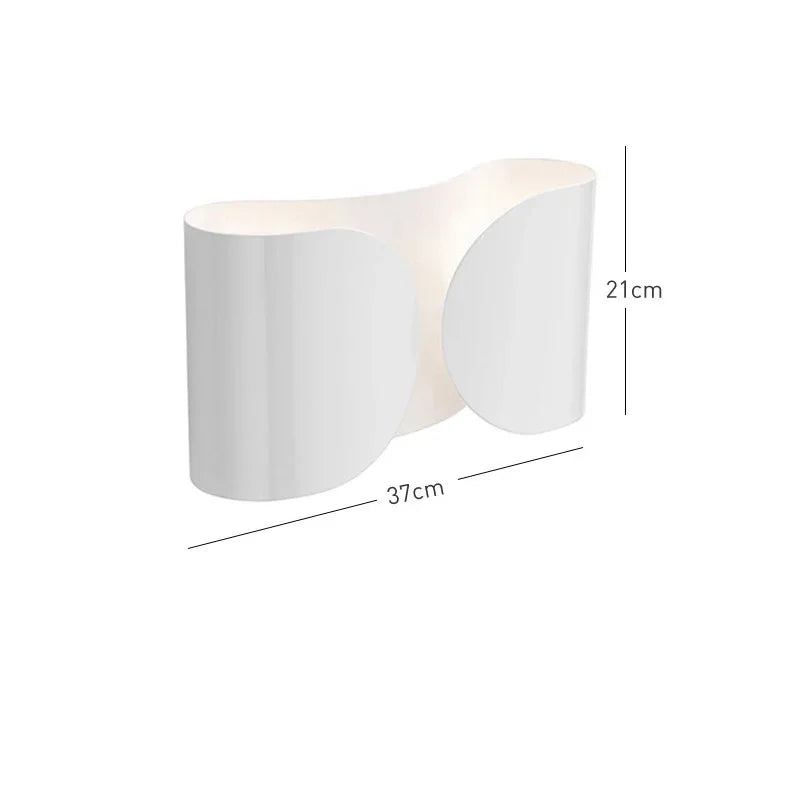 Applique murale métal blanc grand