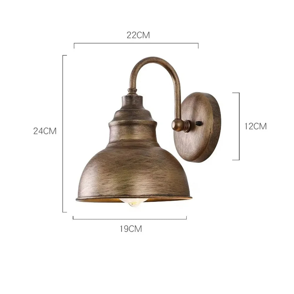 Applique murale métal bronze