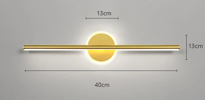 Applique murale miroir or 40cm