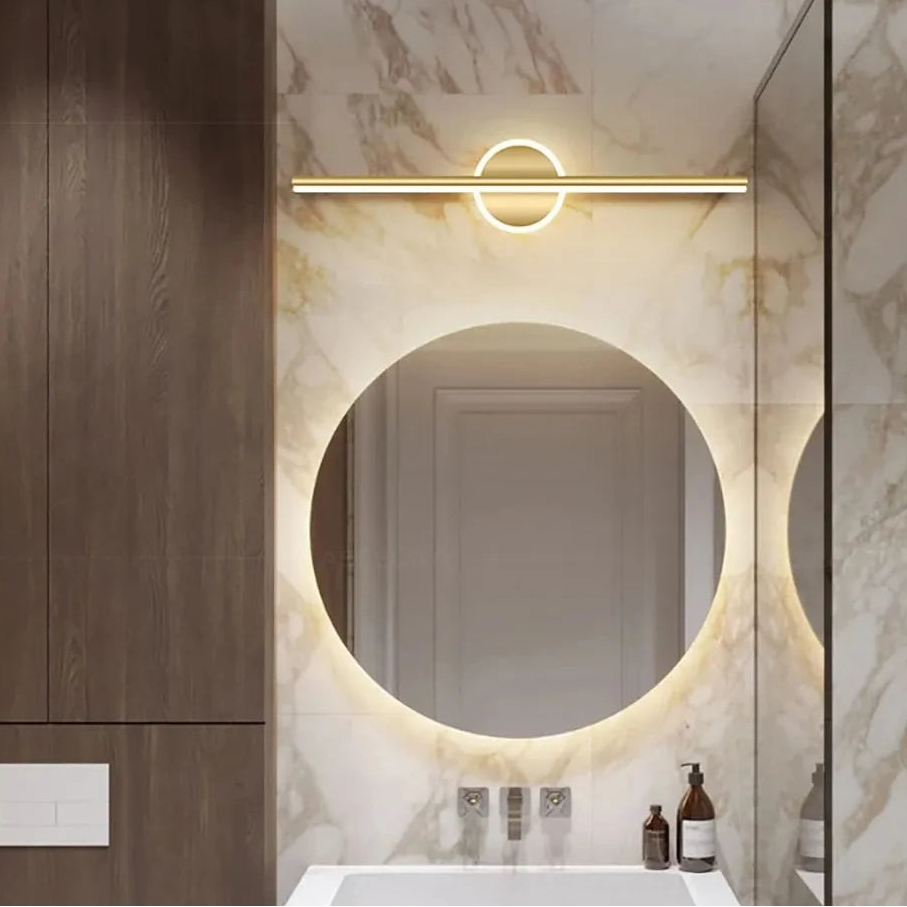 Applique murale miroir or grande dimension