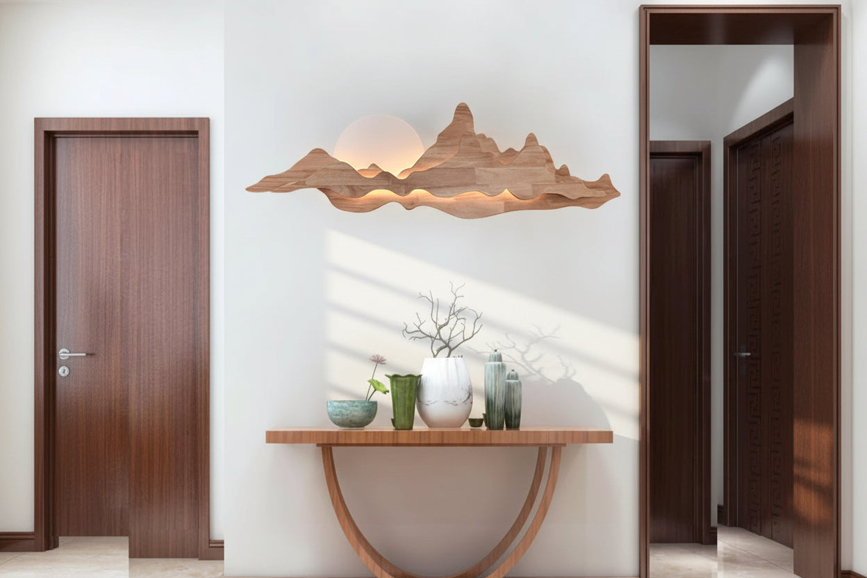 Applique murale montagne entrée