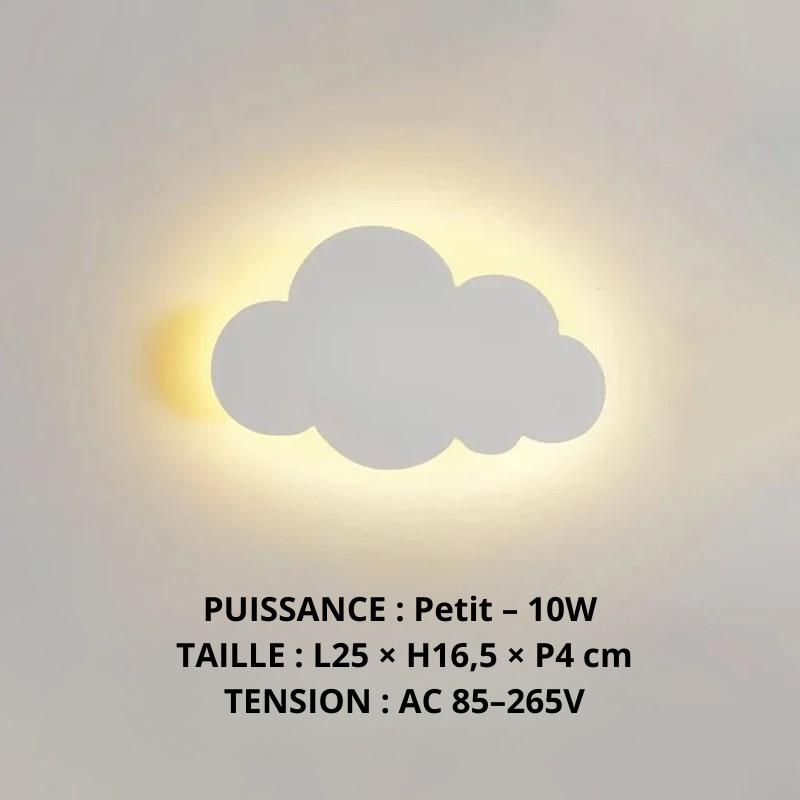 Applique murale nuage Blanc petit