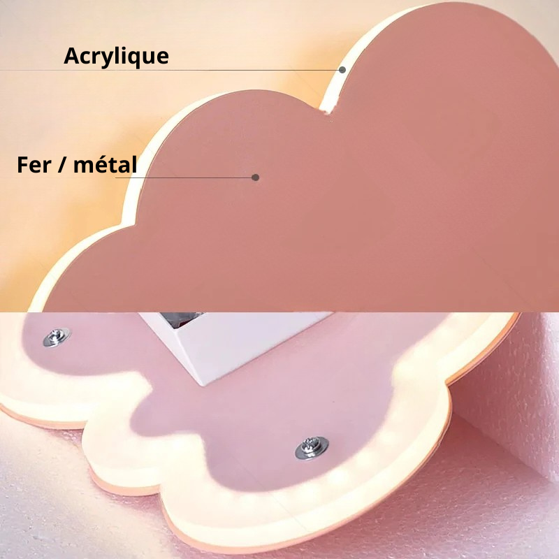 Applique murale nuage détails