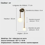 Applique murale or - Vignette | VAM - Maison Lumière