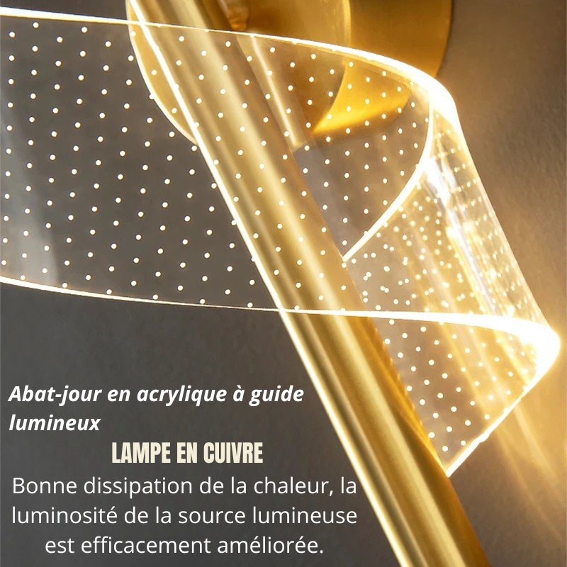 Applique murale originale abat jour en acrylique