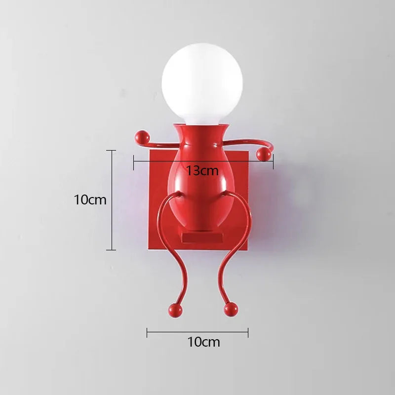 Applique murale originale Personnage assis / rouge