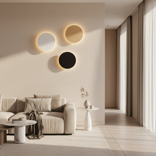 Applique murale plate trois couleurs