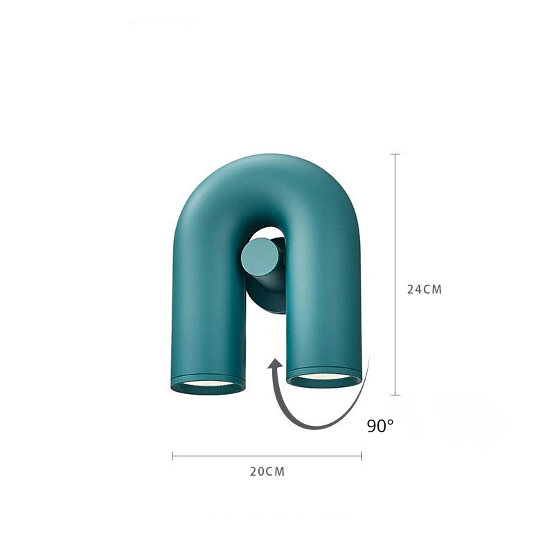 Applique murale pop Bleu Turquoise