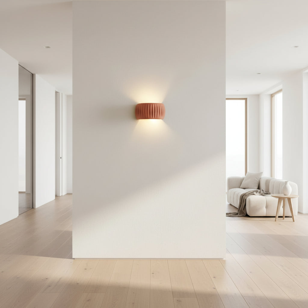 Applique murale pour salon couleur orange