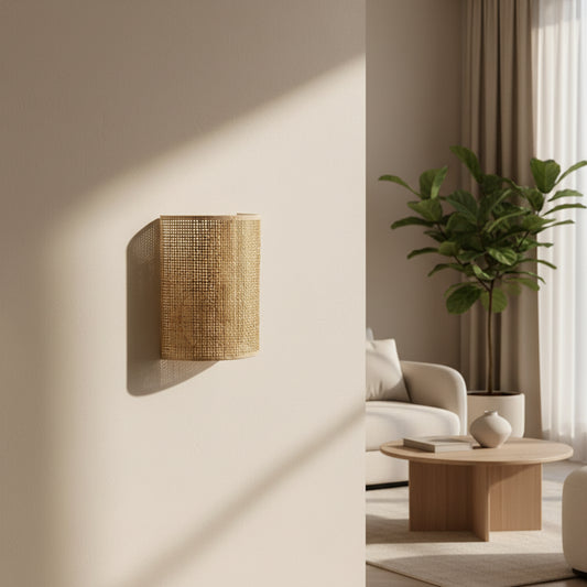 Applique murale raphia