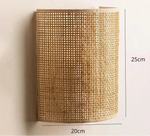 Applique murale raphia - Vignette | VAM - Maison Lumière