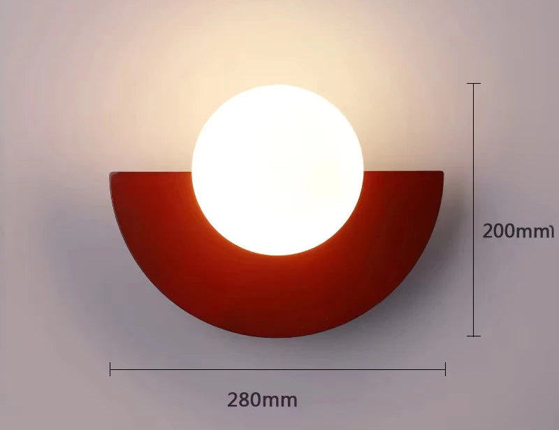 Applique murale rouge 280mm