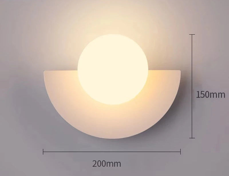 Applique murale rouge / couleur blanc 200mm