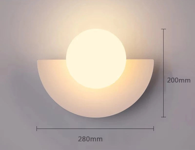 Applique murale rouge / couleur blanc 280mm