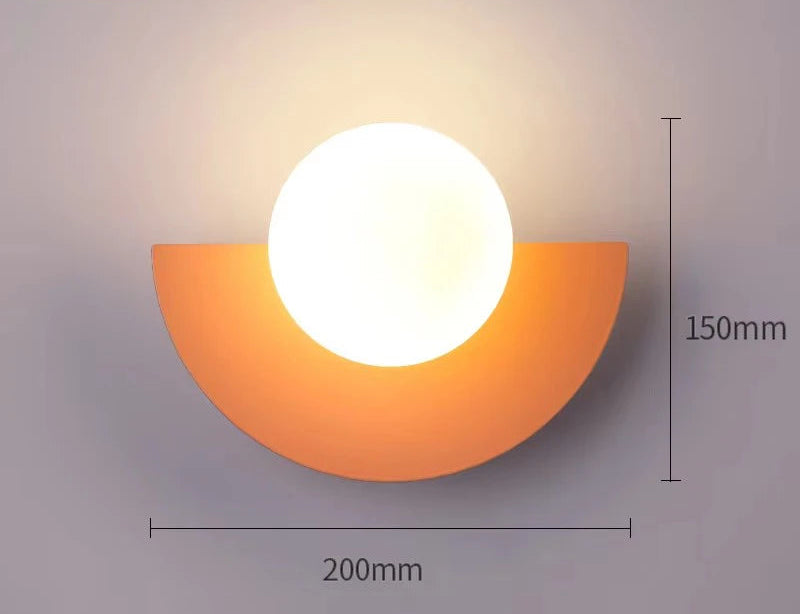 Applique murale rouge / couleur orange 200m