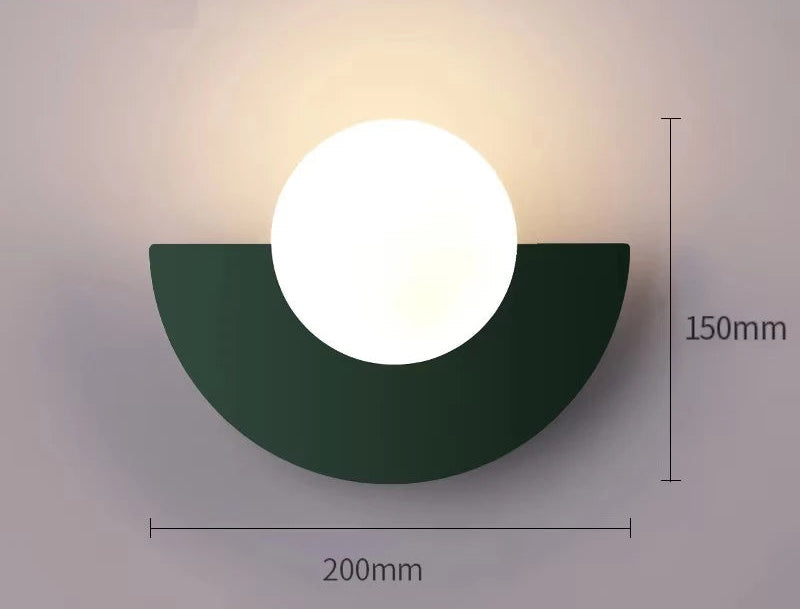 Applique murale rouge / couleur vert 200m