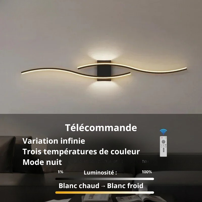 Applique murale salon telecommande