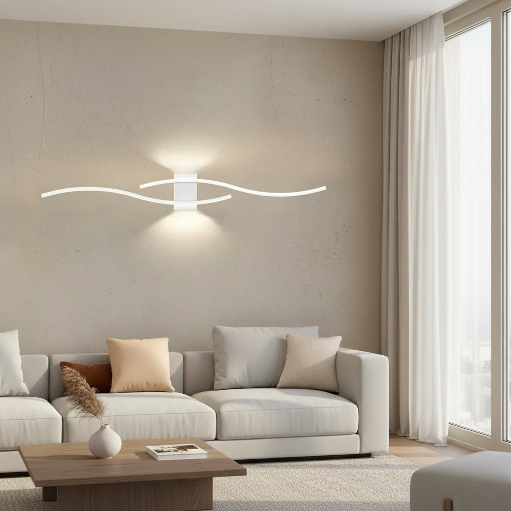 Applique murale salon blanc salon